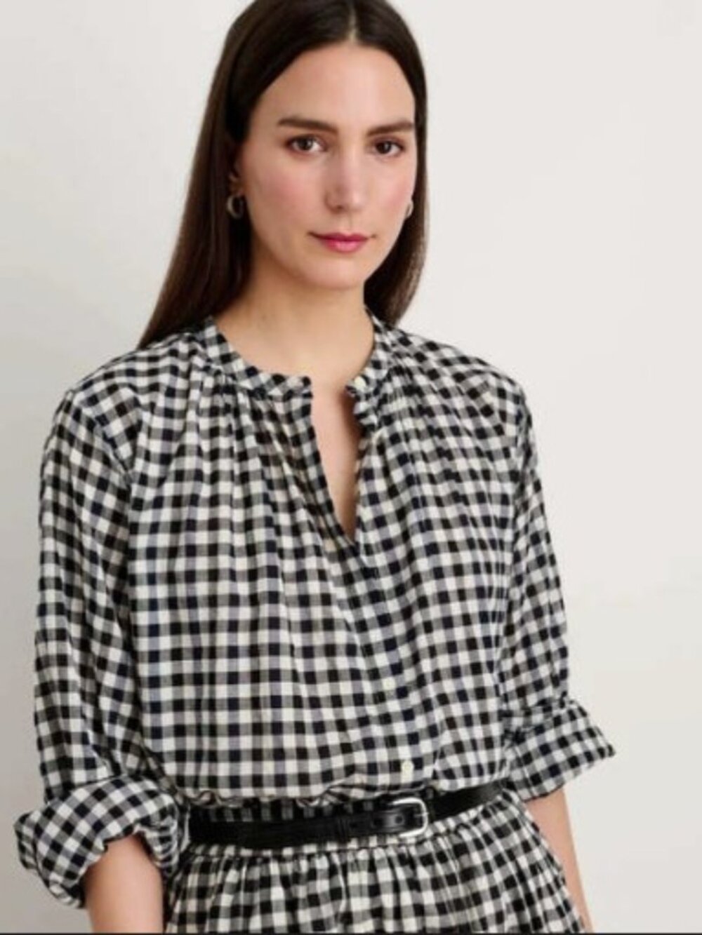 Alex Mill Katherine Shirt in Crinkle - Black, Navy, White - Sz XL